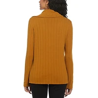 Rafaella Haut à manches longues pour femme avec col rivet