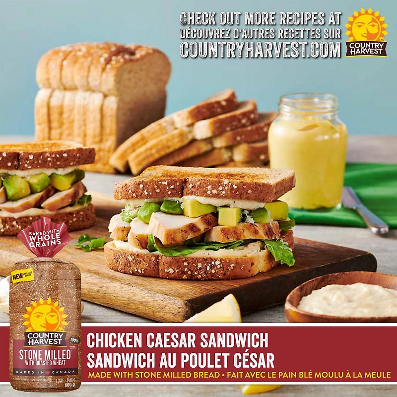Country Harvest Stone Milled Sliced Bread, 600 g