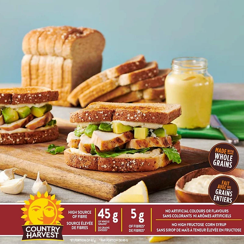 Country Harvest Stone Milled Sliced Bread, 600 g