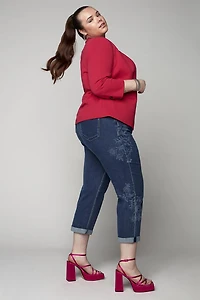 Ladies Highrise  Cropped Jeans