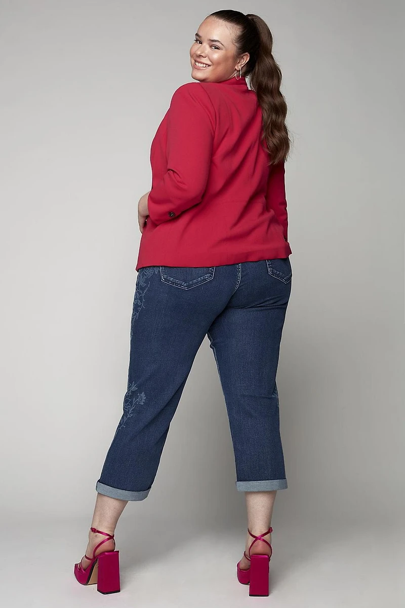 Ladies Highrise Cropped Jeans