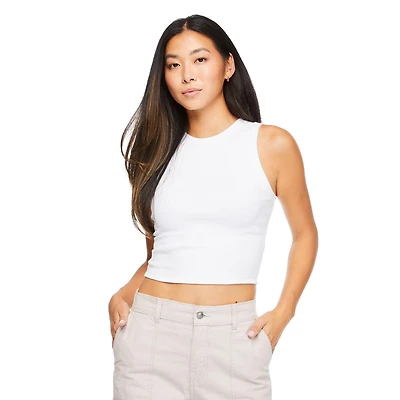 No Boundaries Women's Rib Tank Top, Sizes XS-XXL