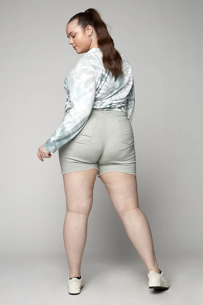 Ladies Frayed Hem Short