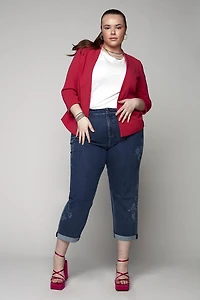 Ladies Highrise  Cropped Jeans