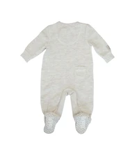 Juddlies Designs - Newborn, Baby, Toddler - Mini Waffle Collection - Footed Sleeper - Light Grey