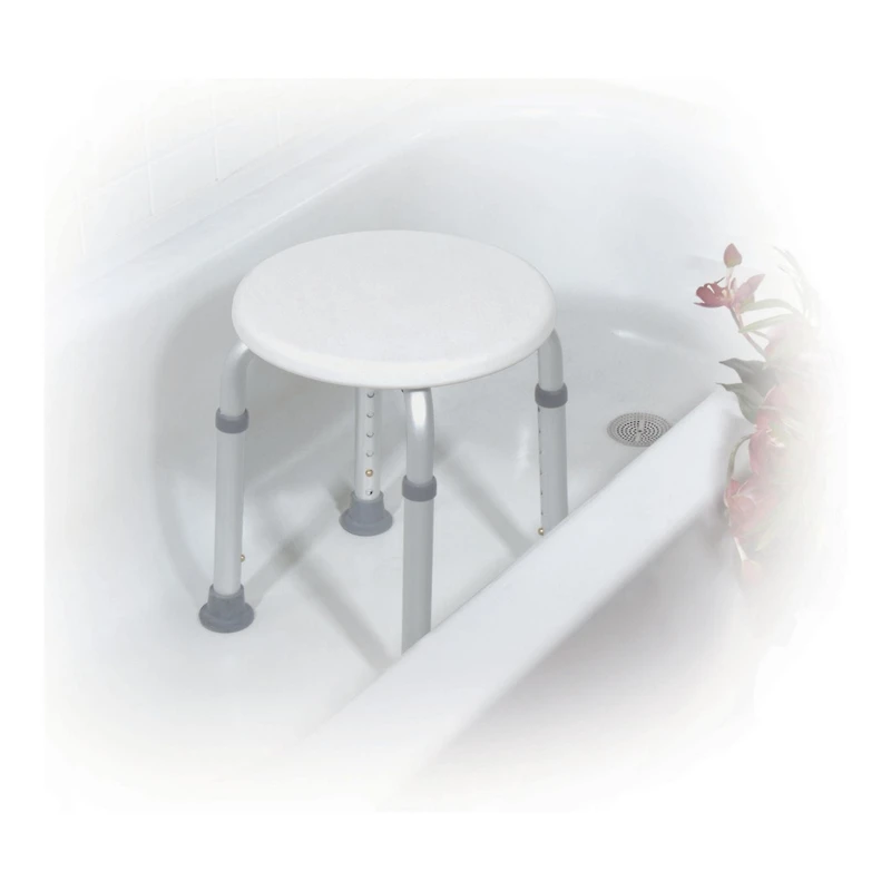 Tabouret de baignoire blanc à hauteur réglable de Drive Medical Tabouret de baignoire
