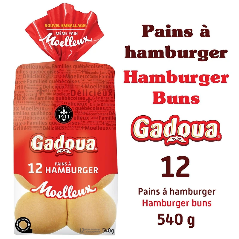 Pains à hamburgers Gadoua 732g
