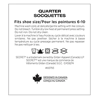 Secret Comfort 2pk Non Binding Bamboo Socks, Fits shoe sizes 6-10