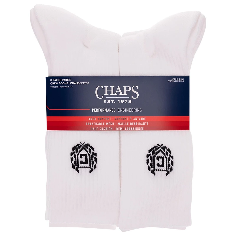Chaps Chaussettes Sport pour homme 6 paires Chaussettes  Sport 6 paires - Pointure 6-12