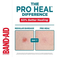 Pansements adhésifs Band-Aid Pro guérison, format régulier, premiers soins, pansement imperméable pour les plaies, pro guérison 10 unités