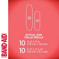 Pansements adhésifs stériles de premiers soins pour enfants Band-Aid à motifs de Princesses Disney, Recommandés par les médecins, 2 dimensions 20 pansements