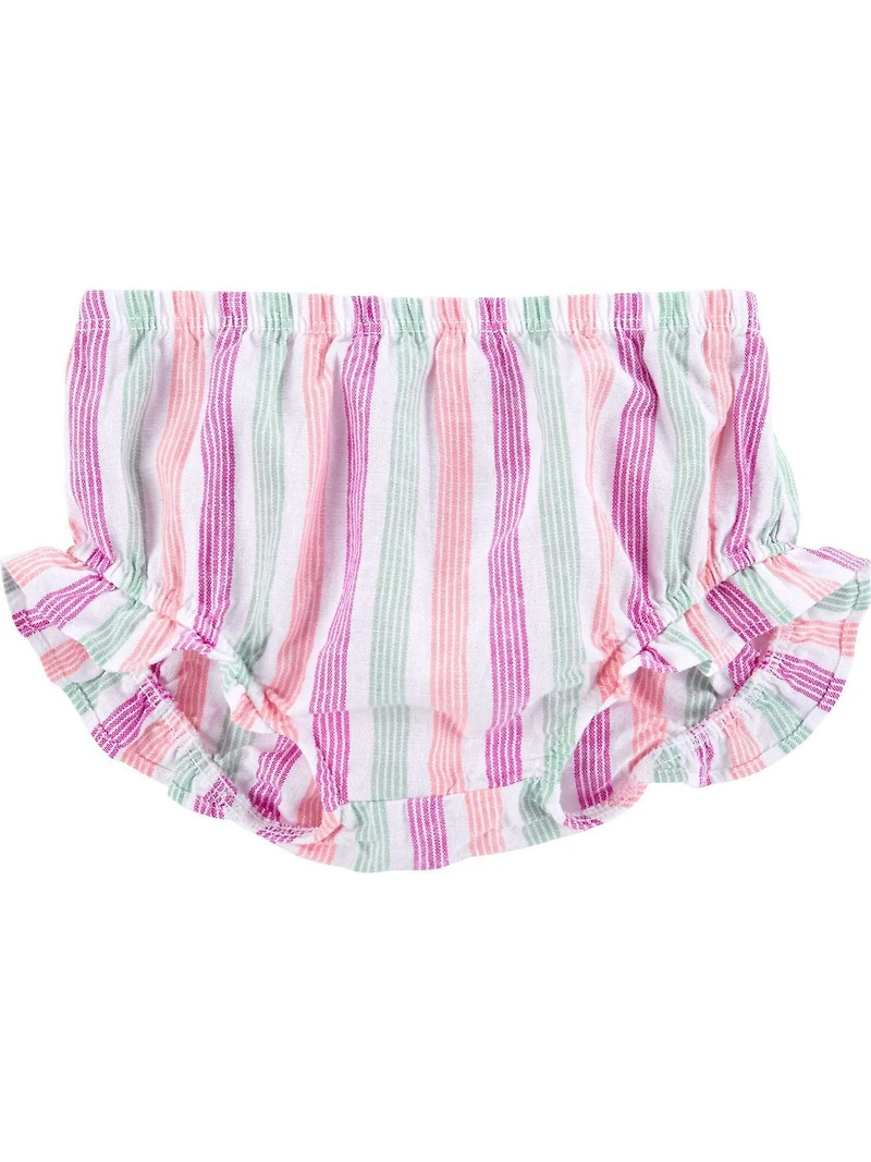 Ensemble de tenue 3 pièces Carter's Child of Mine IG - Rayures roses et vertes