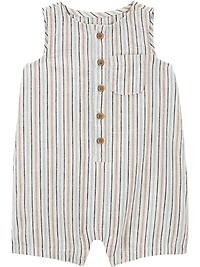 Carter's Child of Mine IB 1pc Romper - Khaki Stripe
