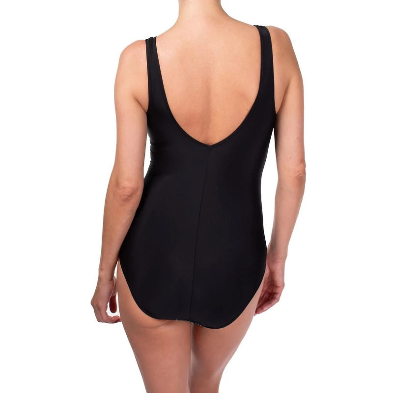 Ibiza  Le maillot de bain avec col en V a des bonnets doux, panneau minceur , les coutures princesse vous donneront un effet amincissant. Le dos en V est conçu pour vous offrir soutien et confort.
