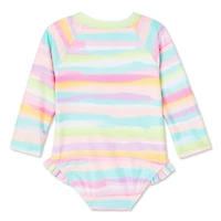 George Baby Girls' Rash Guard 1-Piece