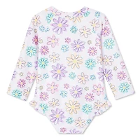 George Baby Girls' Rash Guard 1-Piece, Sizes 3-24 months