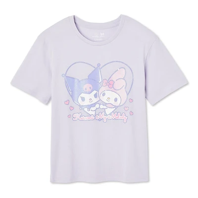 Kuromi & My Melody Girls' Tee
