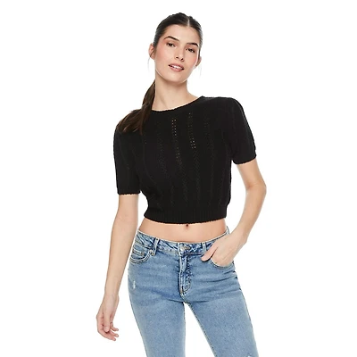 No Boundaries Women's Crochet Top