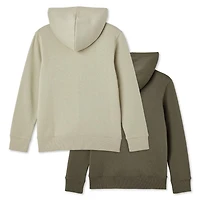 Lot de 2 hauts à capuchon zippés sur la longueur George pour garçons Tailles TP–TG