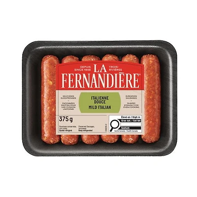 Lafernandiere Mild Italian Sausage 375g, Volume Quantity:  375g