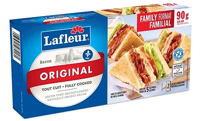 Lafleur Original Fully-Cooked Bacon, Volume Quantity : 90 g