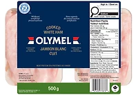 Émincés Jambon blanc cuit<br>Olymel, 500g Duo-pack 500 g