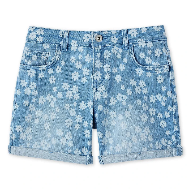 George Girls' Printed Midi Denim Short
