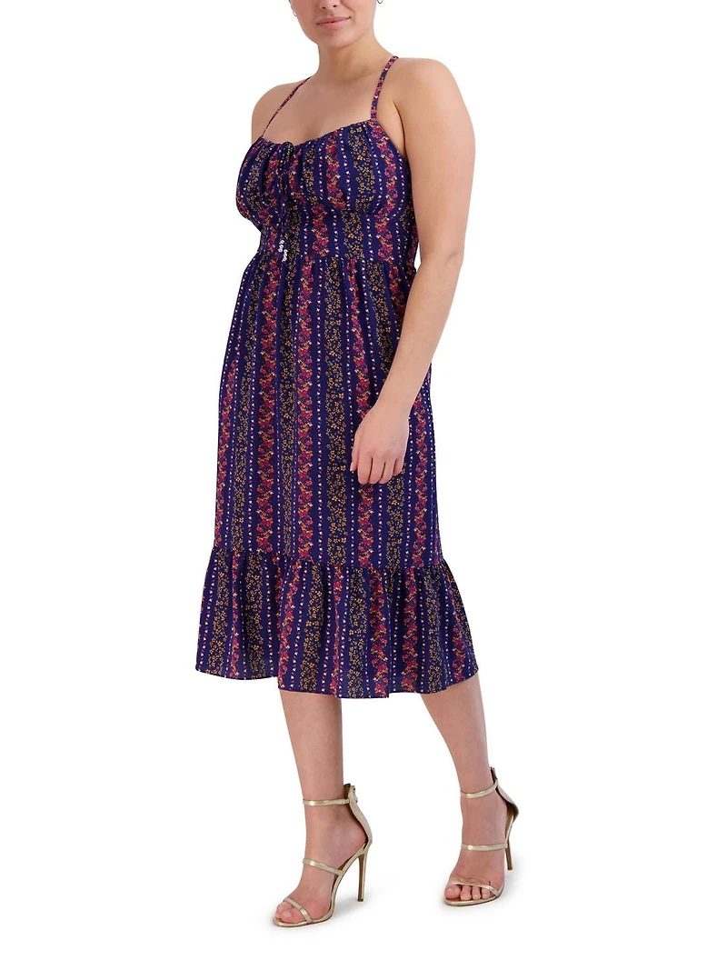 BCBG MIDI NOUÉ DEVANT