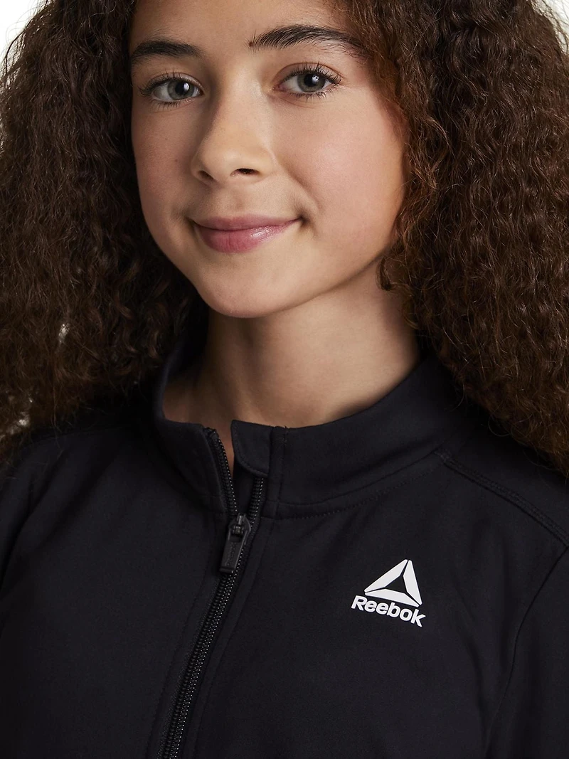 Reebok Veste Courtside pour filles à fermeture éclair intégrale
