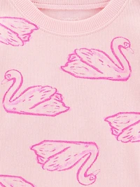 Carter's Child of Mine TG 2-Piece Pajama Set - Pink Swan