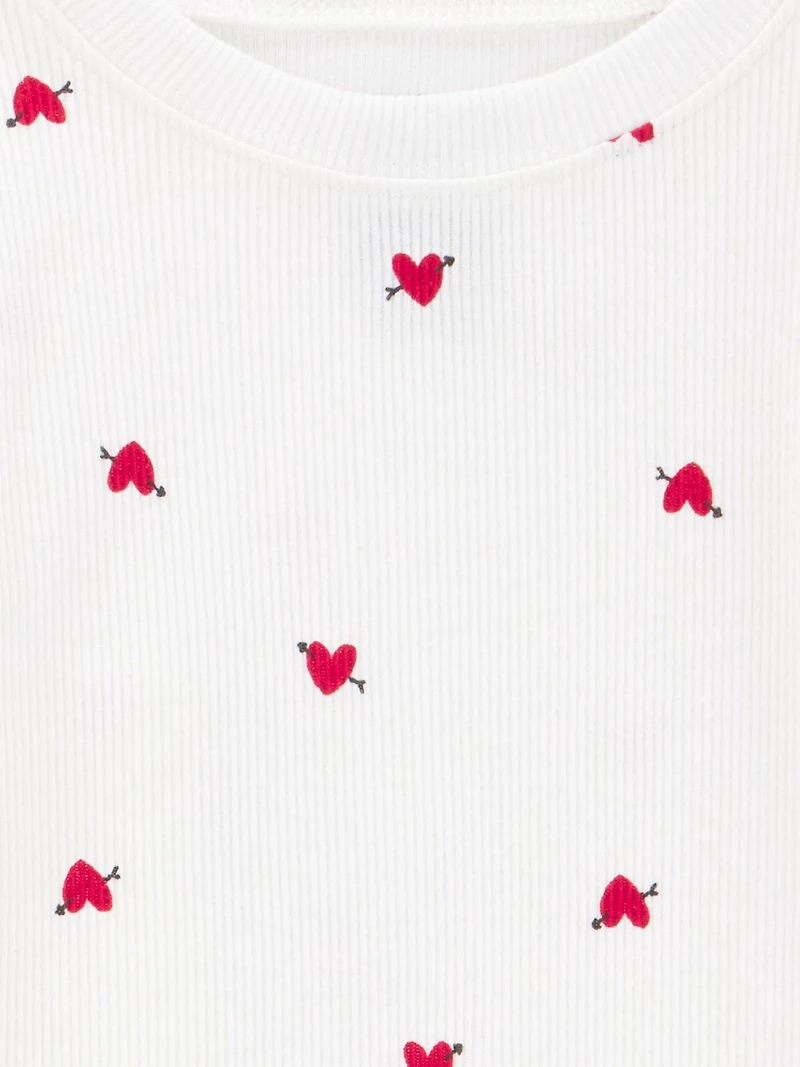 Carter's Child of Mine TG 2-Piece Pajama Set - White Mini Hearts