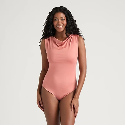 Mexx Women’s Mini Cowl Neck Sleeveless Bodysuit