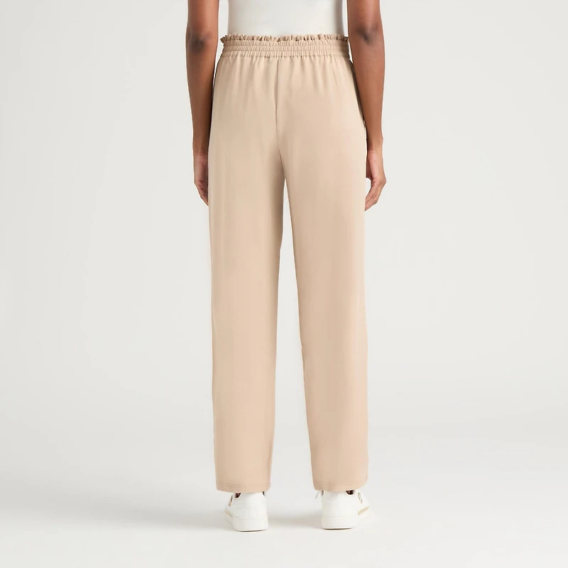 Pantalon en sergé doux avec bordures à volants Mexx pour femmes