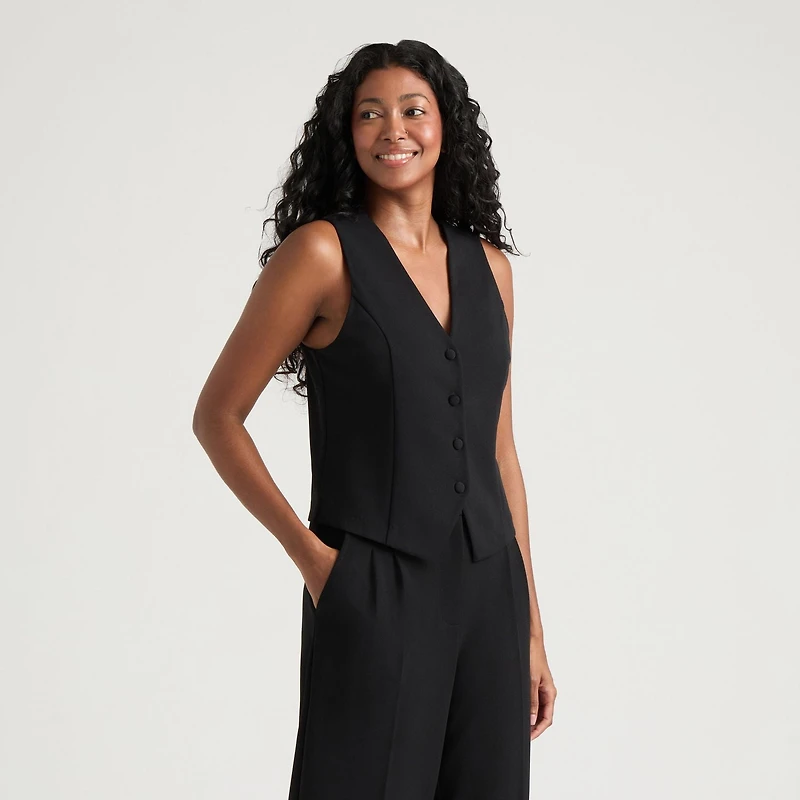 Gilet en toile extensible Mexx pour femmes