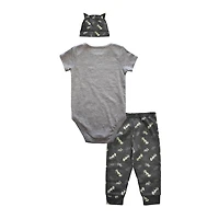 Baby Boy Batman 3 Piece Hero Never Sleeps Set