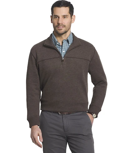 Arrow Men's 1/4 Zip Long Sleeve Fleece Top