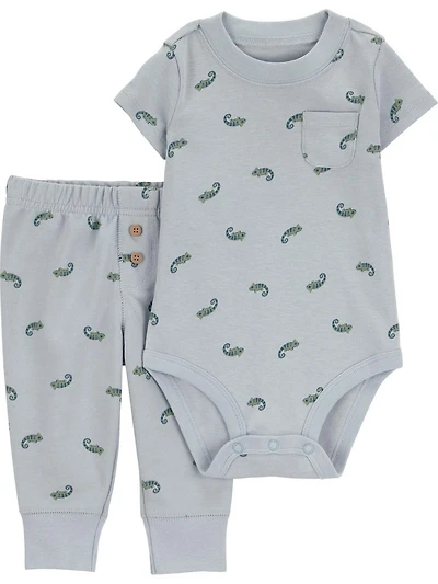 Carter's Child of Mine IB Pant Set - Blue Chameleon