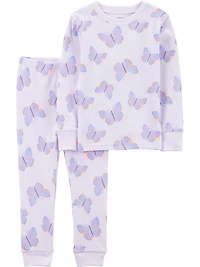 Carter's Child of Mine Baby & Toddler Girls' 2pc Cotton Pajama Set