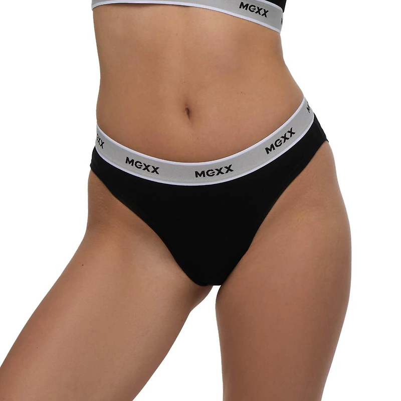 Mexx Women’s 3-Pack Bikini Underwear with Branded Elastic, XS-XL