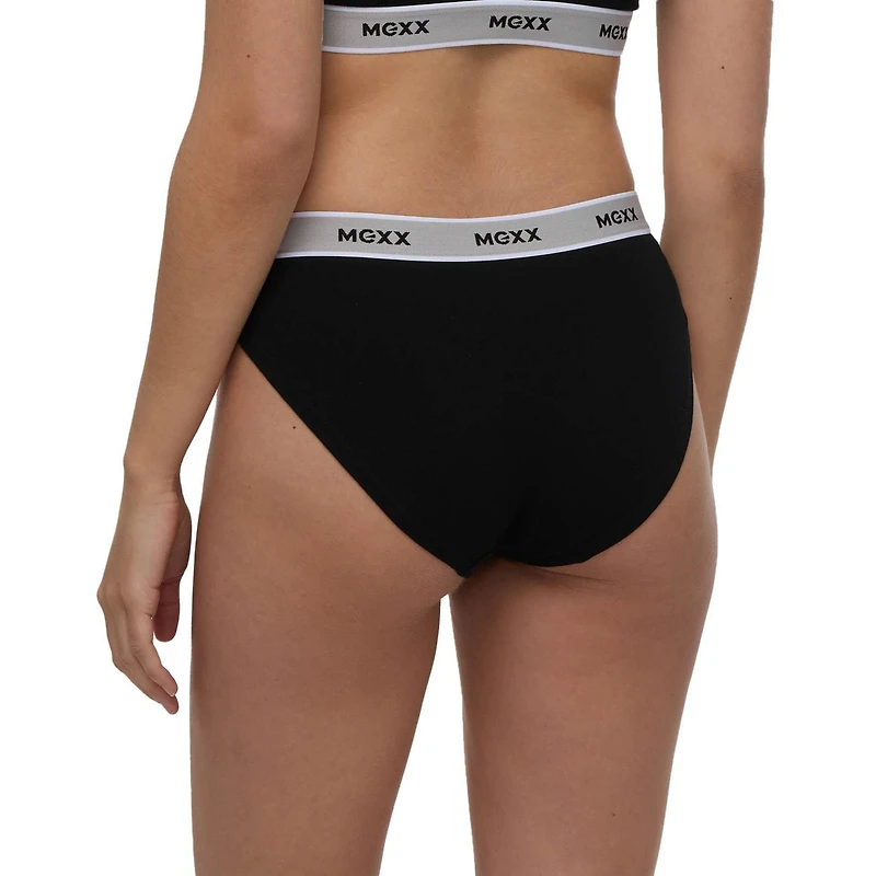 Mexx Women’s 3-Pack Bikini Underwear with Branded Elastic, XS-XL