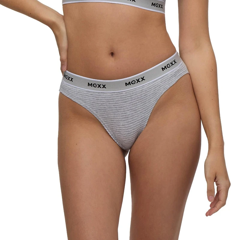 Mexx Women’s 3-Pack Bikini Underwear with Branded Elastic, XS-XL