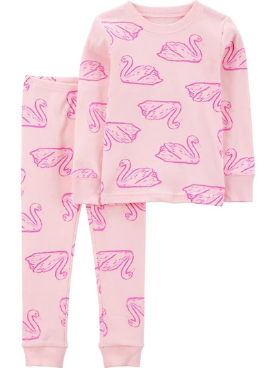 Carter's Child of Mine TG 2-Piece Pajama Set - Pink Swan