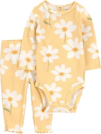 Carter's Child of Mine IG BSPS Short Sleeve-Yellow Floral