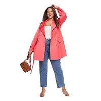 Lane Bryant Women's Plus Long Trench Coat