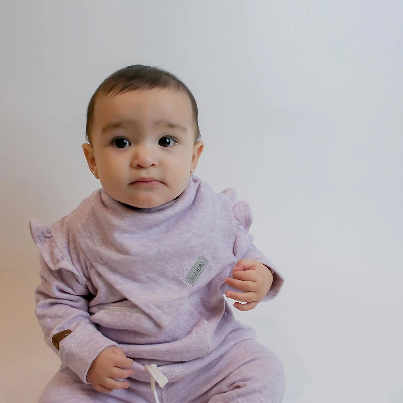 Juddlies Designs - Newborn, Baby - Breathe-Eze Collection - Two Piece Bandana Bib Set