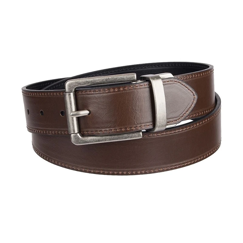 Ceinture en cuir à boucle pivotante réversible de 38mm Genuine Dickies pour hommes Tailles 34 à 44