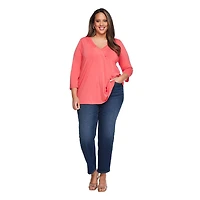 Haut à plis Lane Bryant Plus pour femmes
