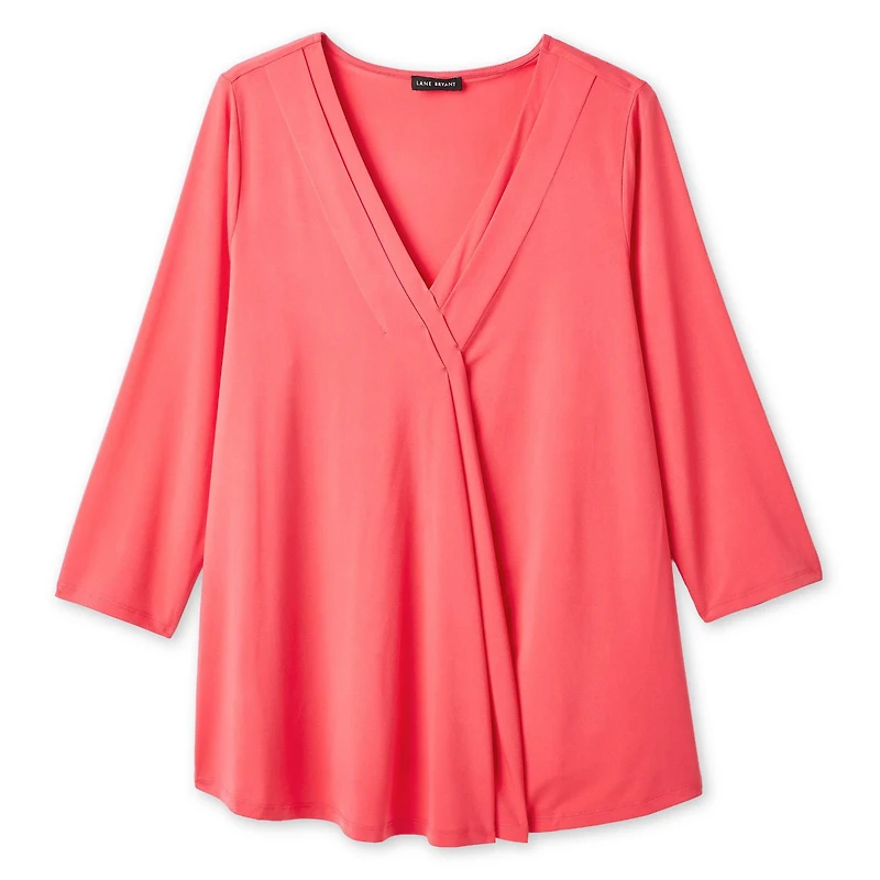 Lane Bryant Women's Plus Pleated Top