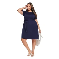 Robe à ceinture nouée Lane Bryant Plus pour femmes