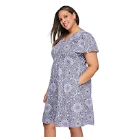 Robe t-shirt imprimée Lane Bryant Plus pour femmes
